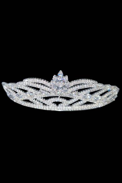 Zirkon Taşlı Gelin/Kına/Nişan/Söz Tasarım Taç