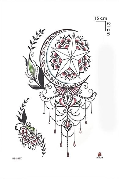 Motifli Dövme Geçici Tattoo