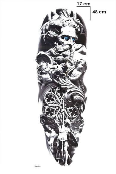 Zeus Kol Dövme Geçici Tattoo