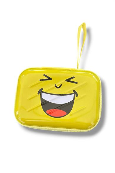 Sarı Renk Emojili Çocuk Cüzdan