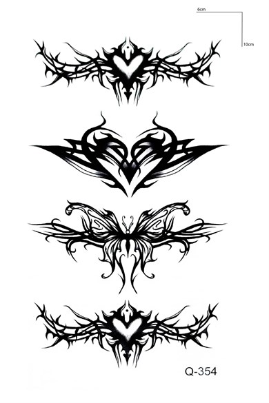 Tribal Gül Geçici Dövme Tattoo