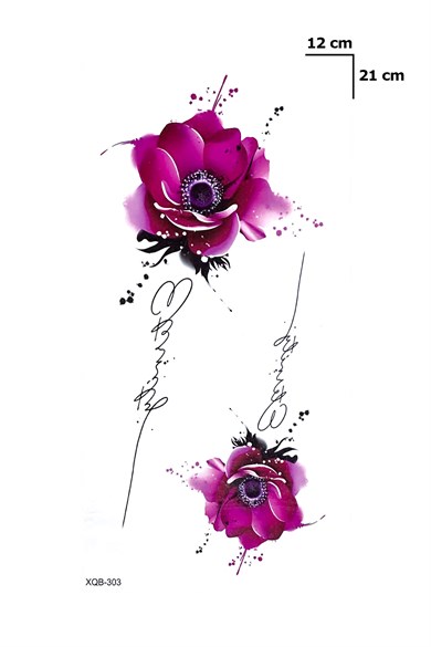 Çiçek Geçici Dövme Tattoo