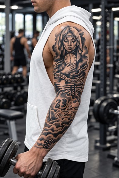 Kız Sonradan Kararan Yarı Kalıcı Geçici Kol Dövme Tattoo  