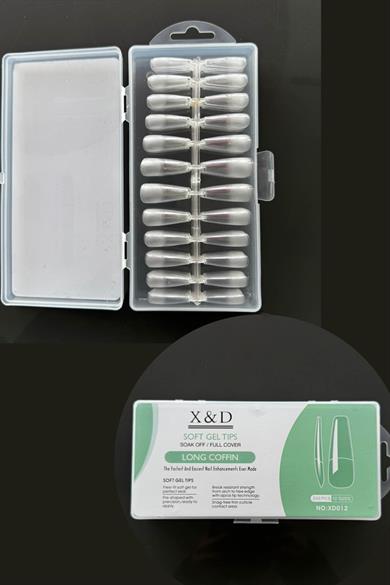 240lı Şeffaf Renk Takma Tırnak Set