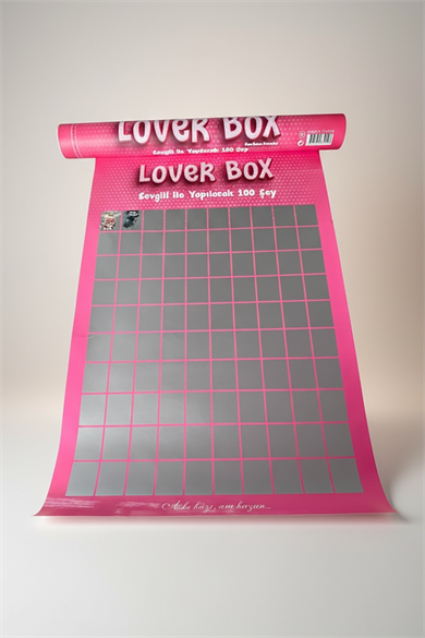 Lover Box Sevgili Ile Yapılacak 100 Şey Kazınabilir Poster