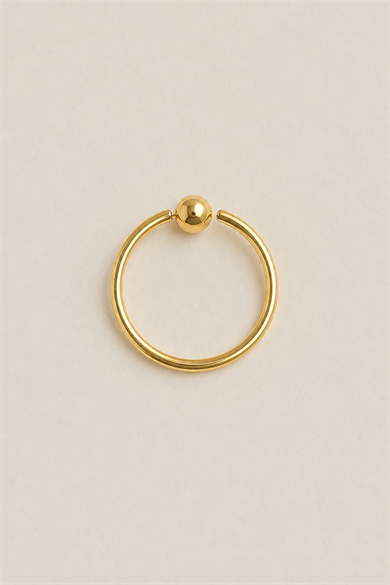 20li Altın Renk Halka Piercing Set