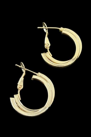 Altın Renk 15MM Halka Küpe (Çift)