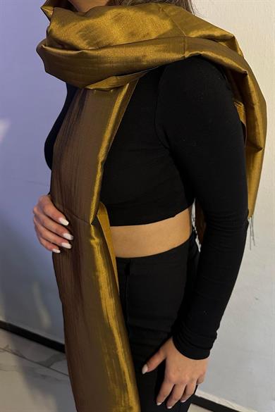 Hardal Renk Tafta Şal