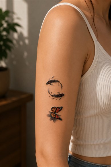 Kelebekler Mini Geçici Dövme Tattoo