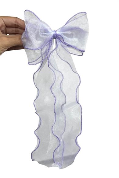 Mor Renk Kurdele Figürlü Otomat Toka