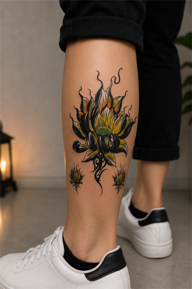 Çiçek Geçici Dövme Tattoo