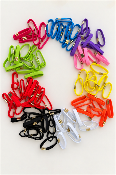 33lü Karışık Renk Lastik Toka Set