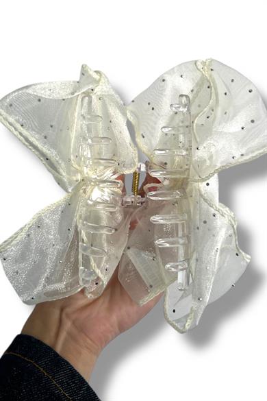 Krem Renk Kurdele Figürlü Mandal Toka