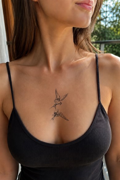 Kuş Mini Geçici Dövme Tattoo