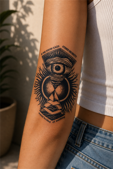 Göz Sonradan Kararan Yarı Kalıcı Geçici Dövme Tattoo