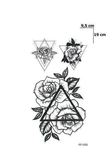 Gül Dövme Geçici Tattoo