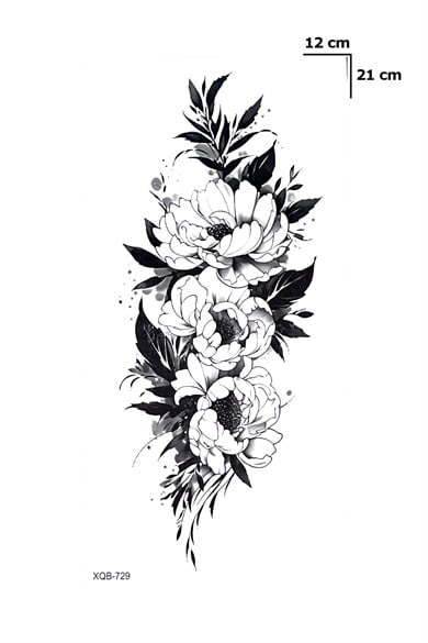 Çiçek Dövme Geçici Tattoo