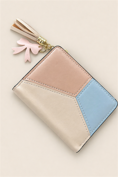 Karışık Renk Deri Kadın Cüzdan