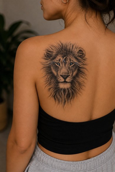 Kaplanlı Kız Geçici Dövme Tattoo
