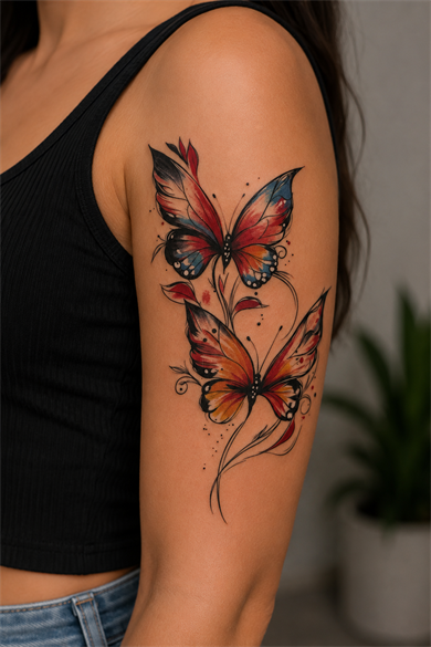 Kelebek Dövme Geçici Tattoo