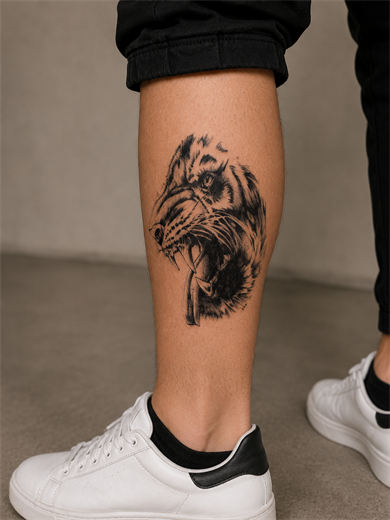 Kaplan Geçici Dövme Tattoo