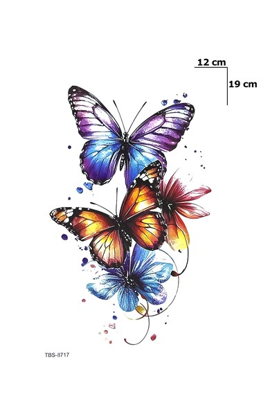 Kelebek Dövme Geçici Tattoo