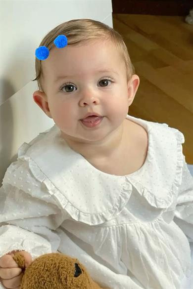 2li Lacivert Renk Ponponlu Saçsız Bebek Tokası