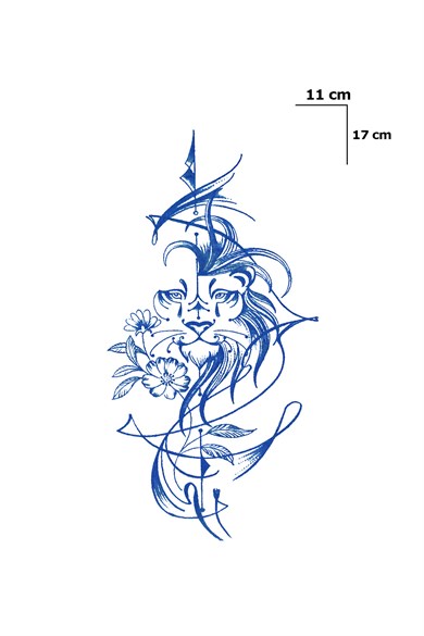 Kaplan Sonradan Kararan Yarı Kalıcı Geçici Dövme Tattoo