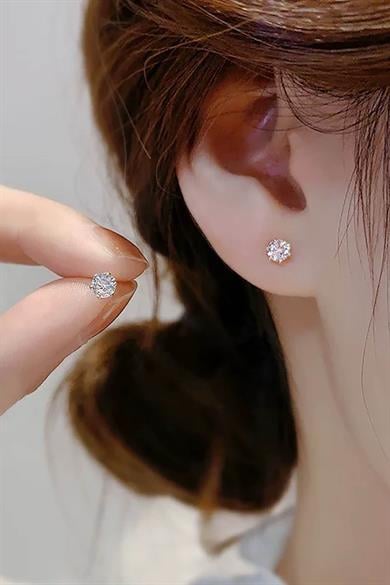 Altın Renk Taş Detaylı Xuping Küpe (Çift)