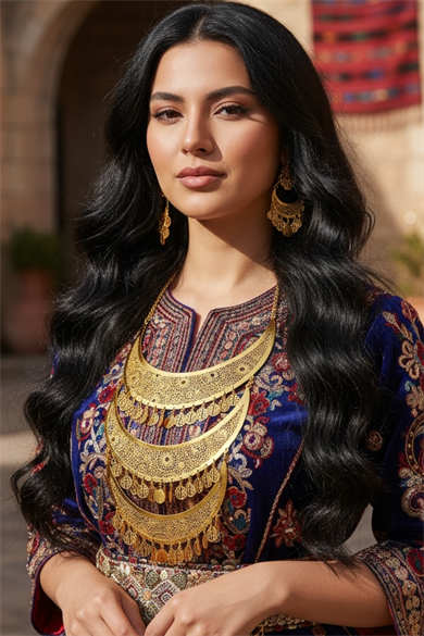 Altın Renk Sallantılı Kolye Ve Küpe Düğün Kına Nişan Gelin Seti