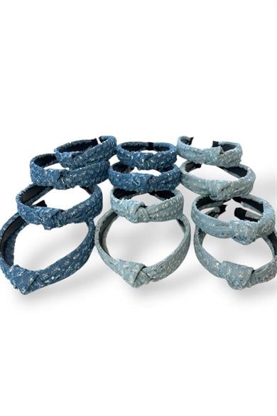 12´li Mavi Renk Düğüm Detaylı Taç Set