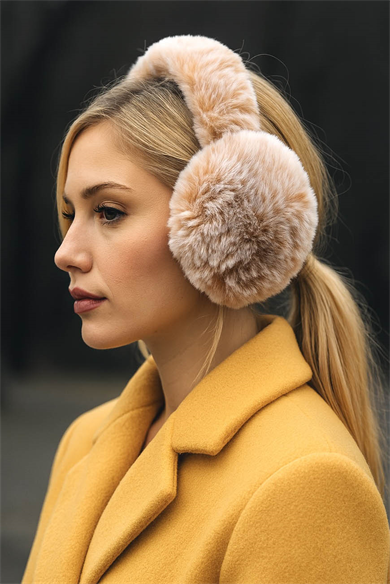 Kahverengi Peluş Kulaklık