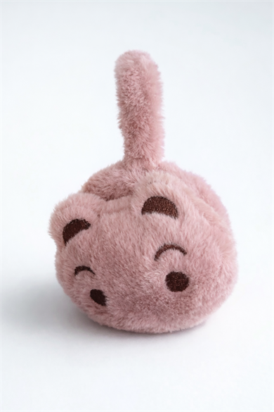 Koyu Pembe Renk Ayıcık Figürlü Peluş Kulaklık
