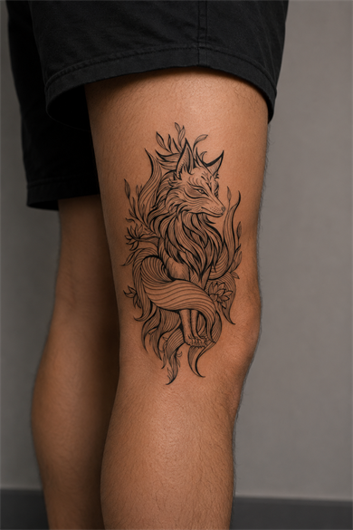 Tilki Geçici Dövme Tattoo