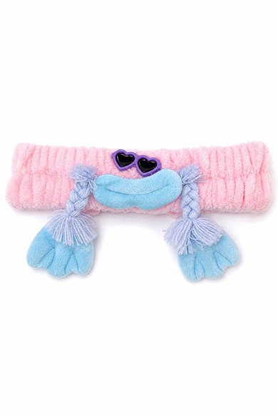  Pembe Renk Canavar Figürlü Peluş Saç Bandı