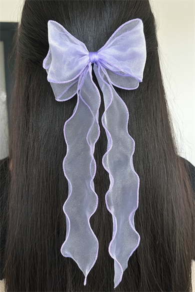 Mor Renk Kurdele Figürlü Otomat Toka