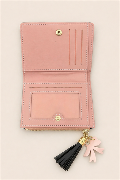 Karışık Renk Deri Kadın Cüzdan