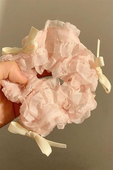 Pembe Renk Kurdele Figürlü Simit Toka