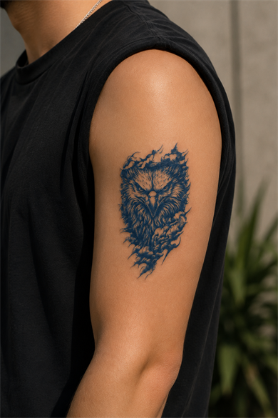 Kartal Sonradan Kararan Yarı Kalıcı Geçici Dövme Tattoo