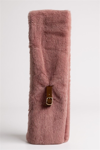 Koyu Pembe Renk Çocuk Peluş Atkı