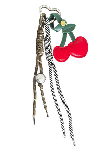 Karışık Renk Kiraz Figürlü Çanta Charm/ Anahtarlık