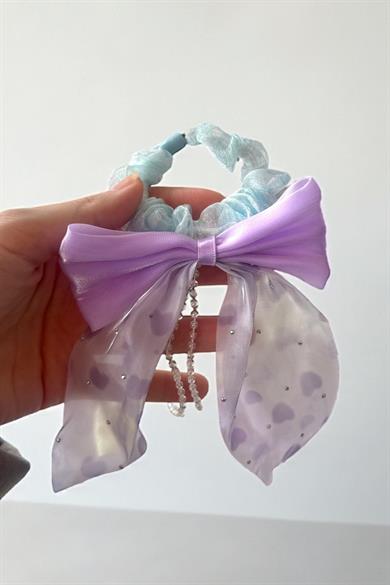 12li Karışık Renk Kurdele Figürlü Lastik Toka Set