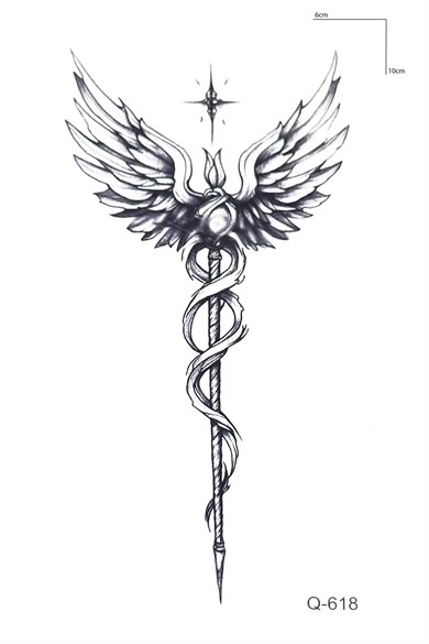 Melek Kanadı Mini Geçici Dövme Tattoo