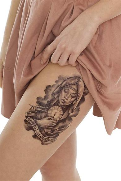 Geçici Kadın Figürlü Dövme Tattoo