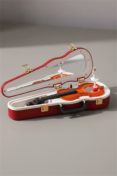 Dekoratif Balerinli Dans Eden Keman Müzik Kutusu 