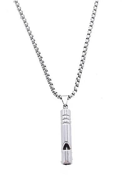 Hayatta Kalma ve Acil Yüksek Ses Çelik Düdük Deprem Kolyesi Kadın & Erkek