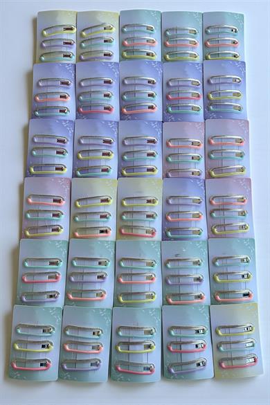 30lu Karışık Renk Yan Toka Set