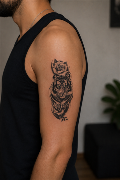 Kaplan Dövme Geçici Tattoo