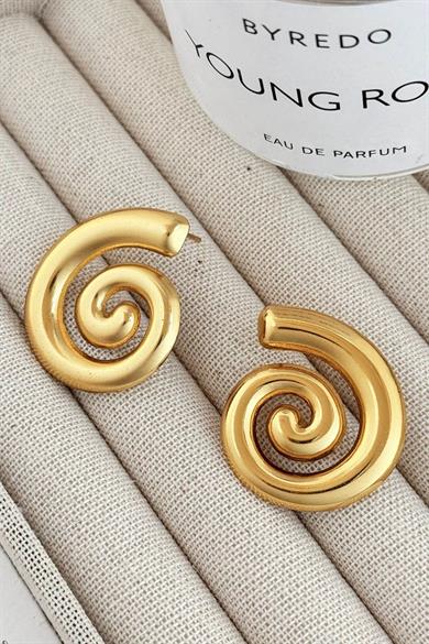 Altın Renk Çelik Küpe (Çift)