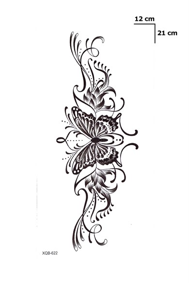 Kelebekler Geçici Dövme Tattoo